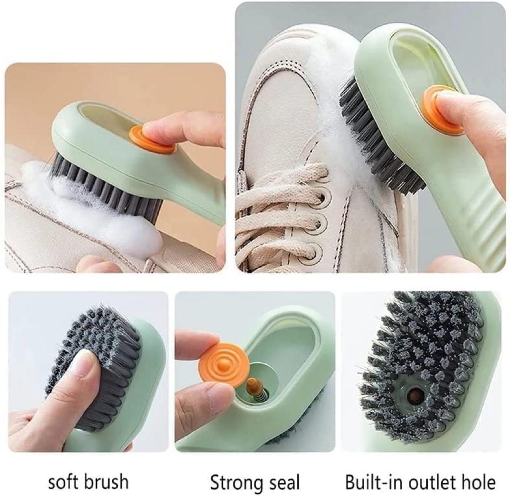 Soap Dispensing Cleaning Brush for Shoes and Clothes Cleaning