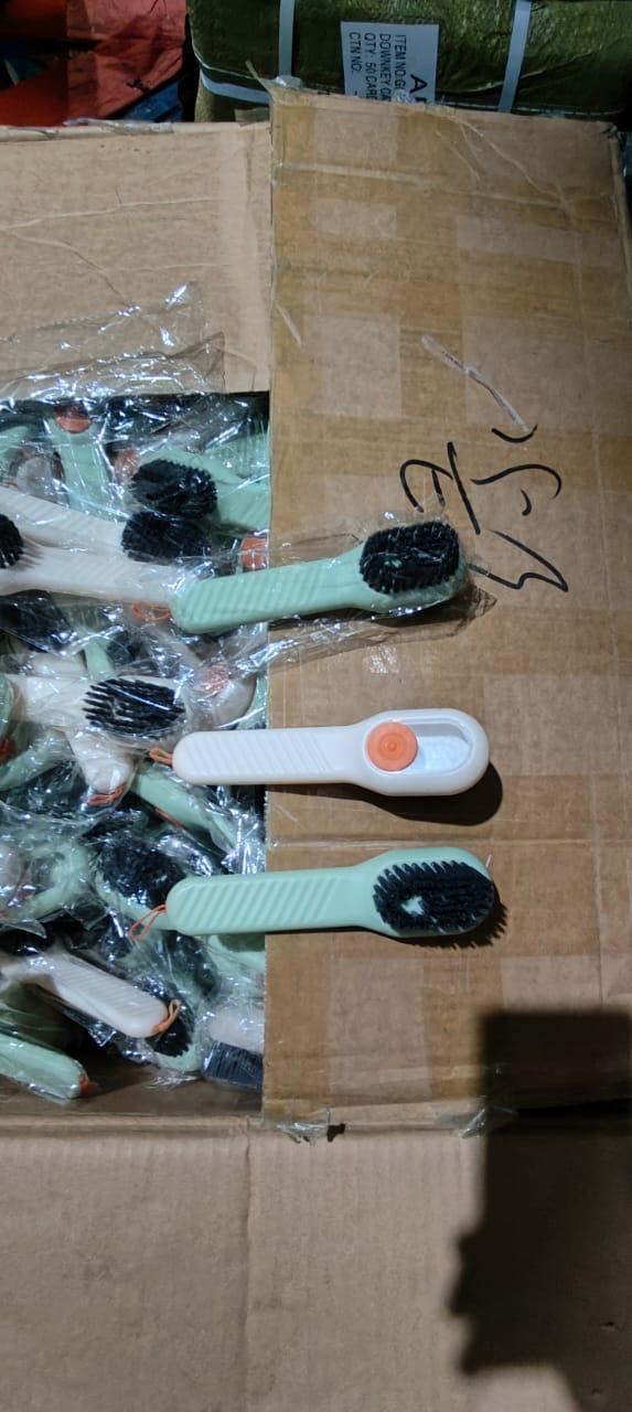 Soap Dispensing Cleaning Brush for Shoes and Clothes Cleaning