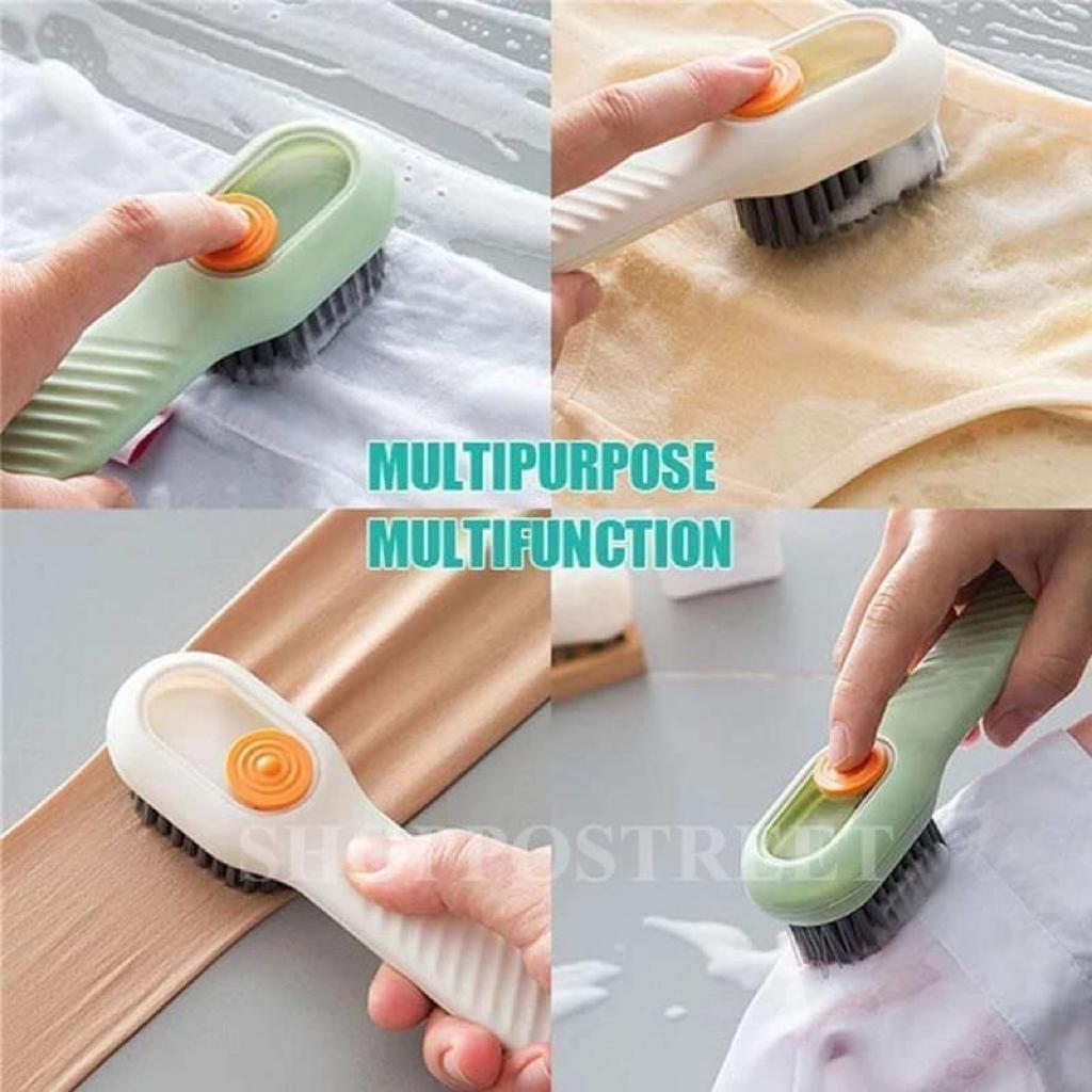 Soap Dispensing Cleaning Brush for Shoes and Clothes Cleaning